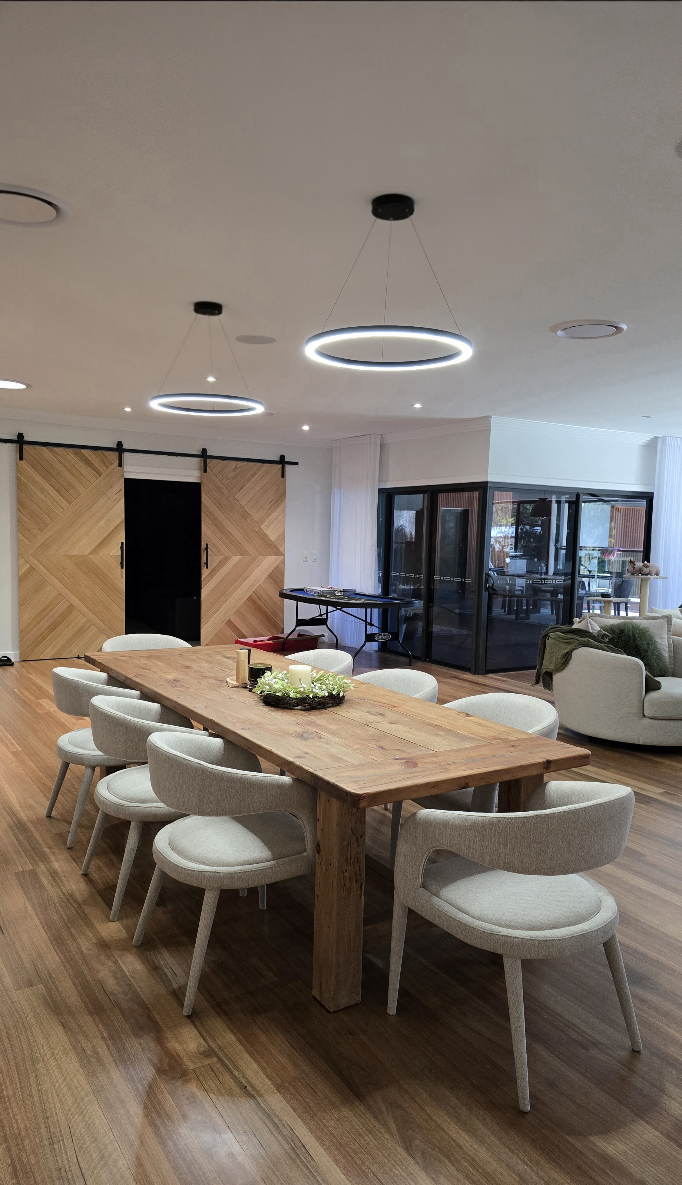 Pendant light installation in Burbank